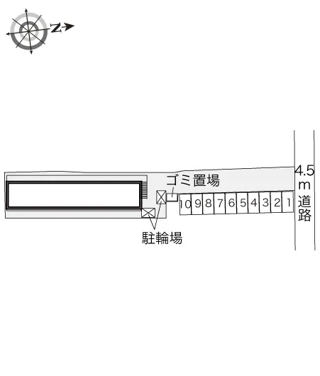 ★手数料０円★富田林市若松町５丁目　月極駐車場（LP）